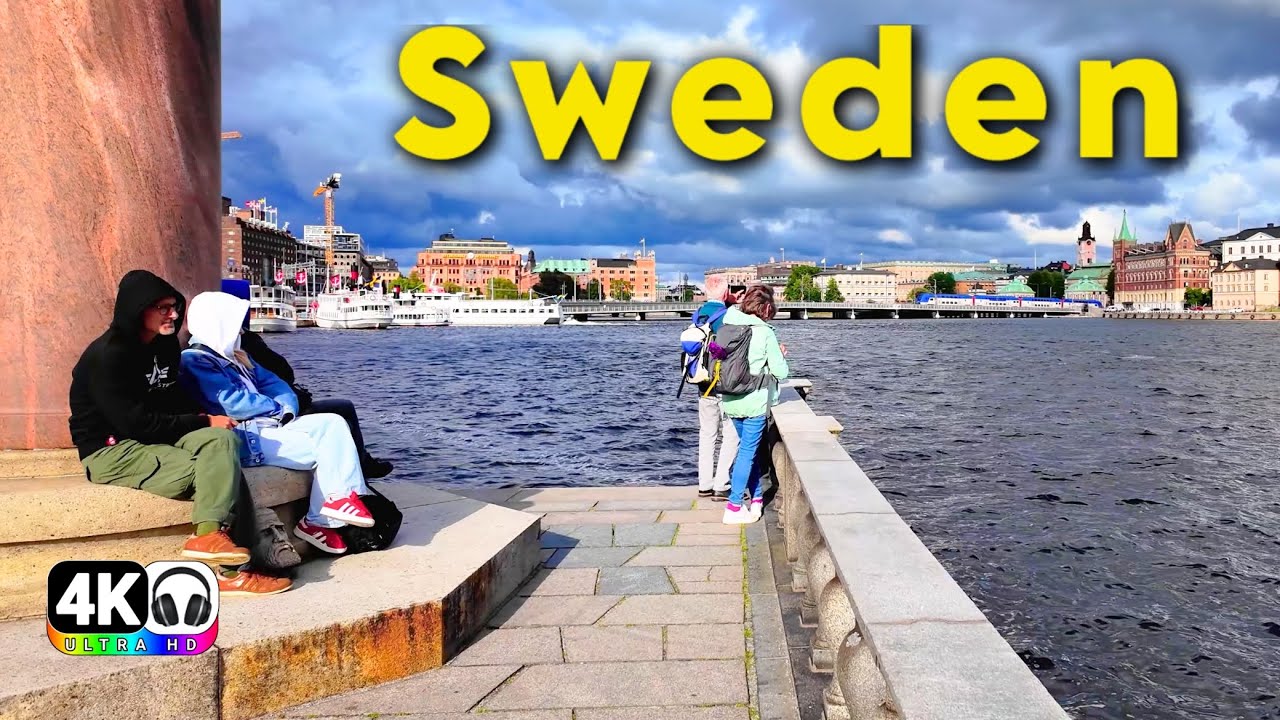 Sweden 🇸🇪 Stockholm Virtual Walk | Peaceful City Tour in 4K UHD 60FPS | ASMR