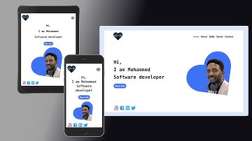 Full complete responsive personal portfolio website using React.js | React hooks 2021