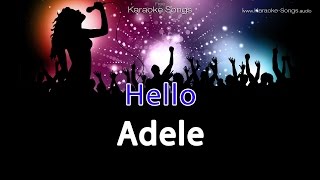 Adele 'Hello' Instrumental Karaoke Version without vocals and lyrics