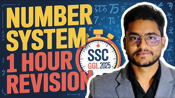 Complete Number System Revision for SSC CGL 2025 by Rohit Tripathi: All Formulae 🔥