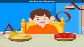 Apples N Bananas With Lyrics - Nursery Rhyme