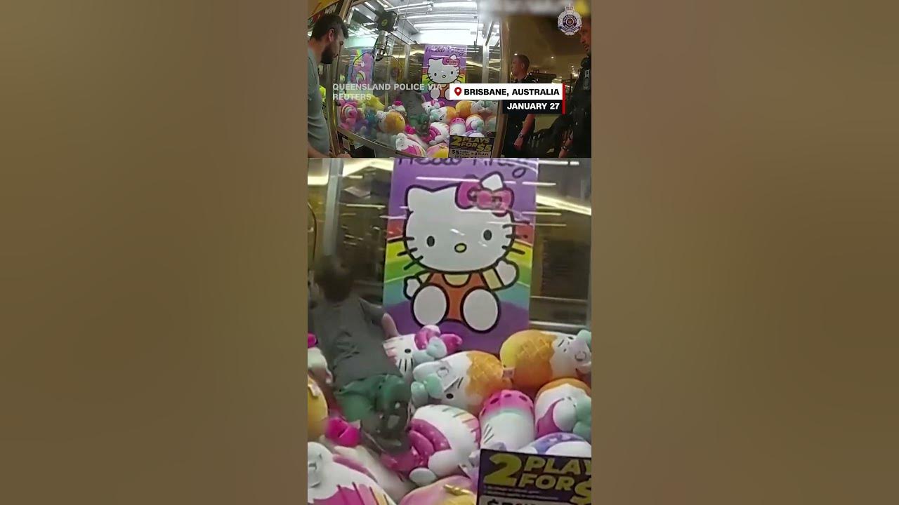 Police rescue child from claw machine