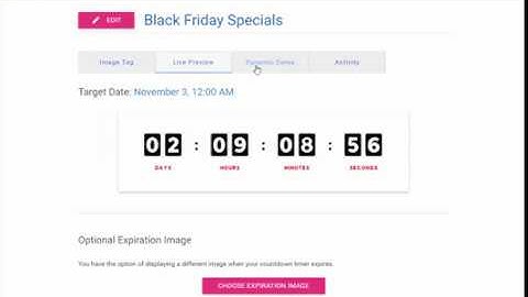 Dynamic Countdown Timers in Email and on your Website