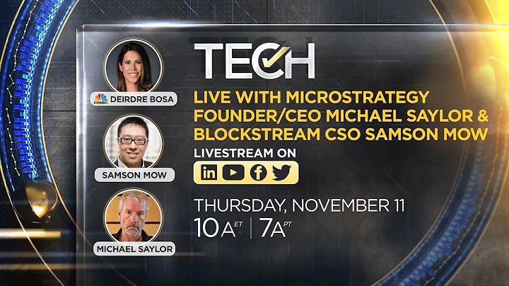 LIVE: CNBC chats with MicroStrategy founder Michae...