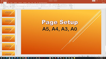 Power Point l Microsoft PowerPoint l Page Setup l A5, A4, A3, A2, A1, A0 any paper size setting l