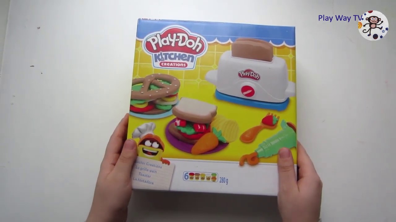 Плей До Креативная кухня Тостер Play Doh KITCHEN creations TOASTER YouTube