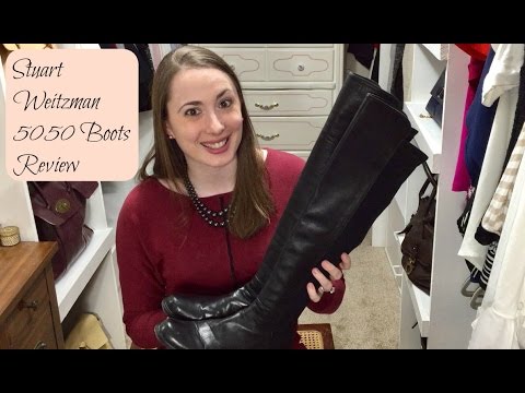 Stuart Weitzman 5050 Over the Knee OTK boots Review & Try On - YouTube