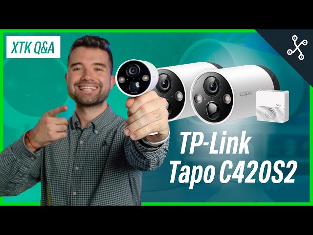 2 Camaras De Vigilancia Tp-Link TAPO C420S2 2K QHD WI-FI Alarma Vision  Nocturna Exterior