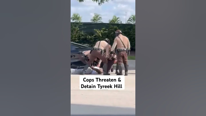 Miami PD Puts Tyreek in Handcuffs for a moving violation. #nfl #tyreekhill #dolphins #jags #miami