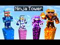ELEMENTAL NINJA TOWER BATTLE in Minecraft...