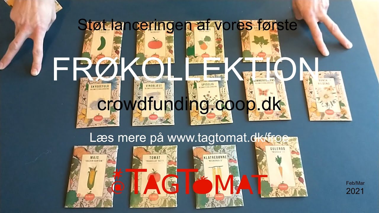 Crowdfunding til ny Frøkollektion fra TagTomat
