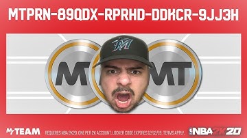 *FREE* MT Locker Code! - NBA 2k20 MyTeam