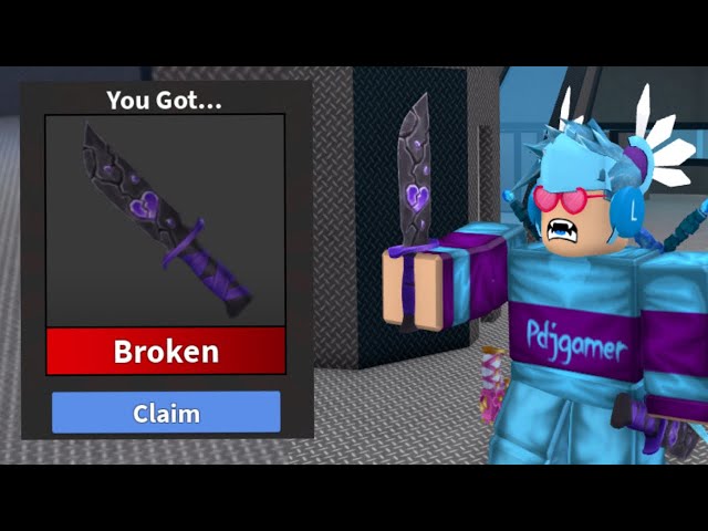 I got the BROKEN KNIFE in Murder Mystery 2! 