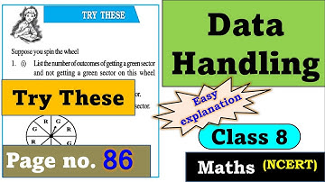 Data Handling | Try these questions | pg.no.86 | Class 8 | Chapter 5 | Maths | CBSE board
