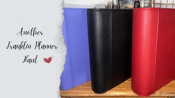 Franklin Planner Haul Another One? Yup! November 2022 & NEW BINDERS!!