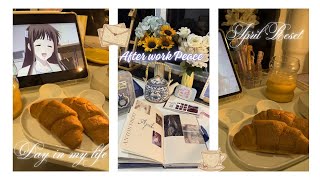 April Reset 🌿 | slow living, journaling, calm evenings✨