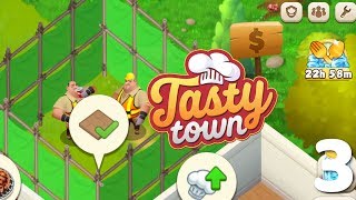 Tasty Town ゲームプレイ ウォークスルー 土地と建物を拡張する方法 screenshot 4