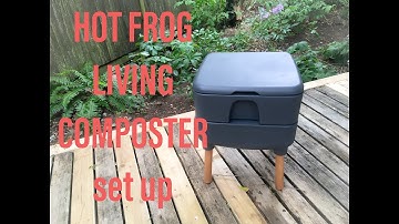 Hot Frog Living Composter set up and worm release
