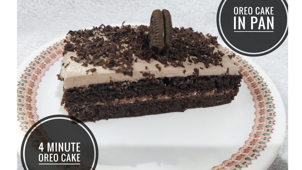 4 MINUTES OREO CAKE OREO CAKE IN PAN 3 INGREDIENTS CAKE NO COCOA