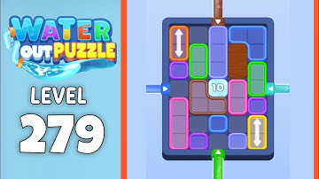 Water Out Puzzle level 279 solution 
