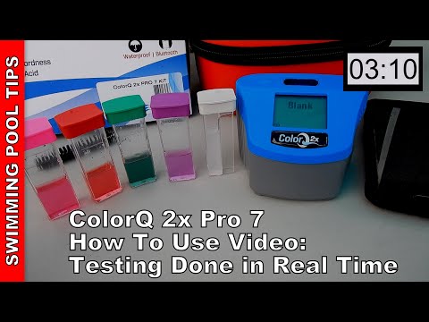 ColorQ 2x Pro 7 How To Use: Doing the Water Test Factors in Real Time