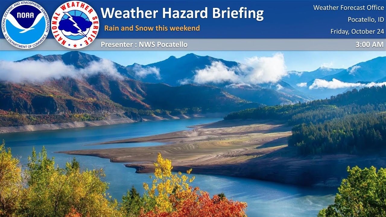 10/24/25 Hazard Briefing - 2 rounds of rain/snow this weekend - YouTube