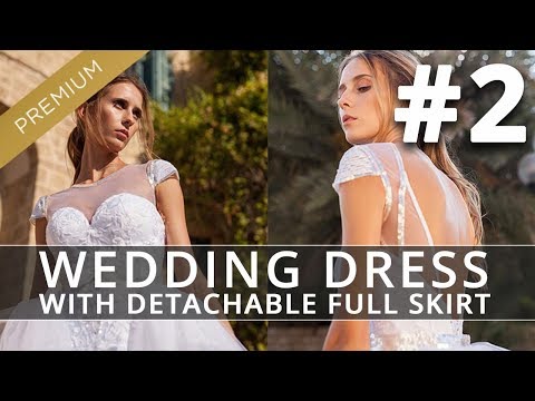 Wedding Dress with Detachable Limousinell Skirt #2