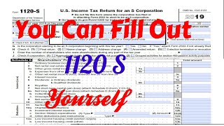 How to File Form 1120 S U.S. Income Tax Return for an S Corporation