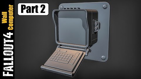 BLENDER: FALLOUT4 WALL COMPUTER (PART 2)