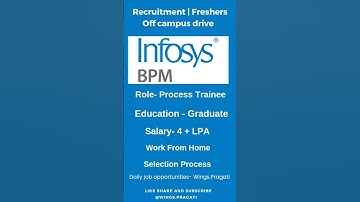 Infosys hiring process trainee #job #youtubeshorts #recruitment #share #short #vacancy #infosys #it