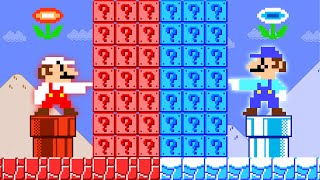 HOT & COLD Battle: What If Mario and Luigi Touch Everything Turn to Fire and Ice? | ADN MARIO GAME