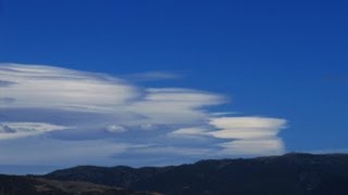 Epic Morphing UFO Lenticular Cloud Formations Time Lapse