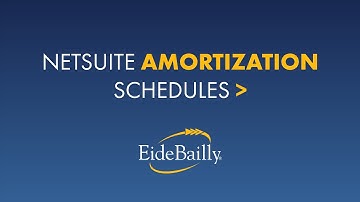 Amortization in NetSuite