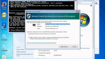 installing ruby and watir