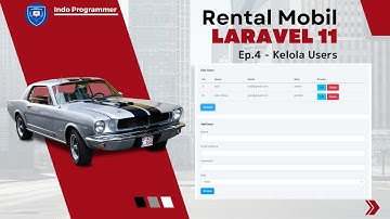 Aplikasi Rental Mobil Dengan Laravel 11 - Kelola Data Users (Ep.4)