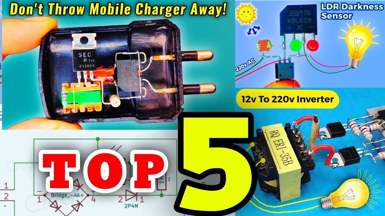 Top 5 Electronics Projects with Old Scrap - YouTube