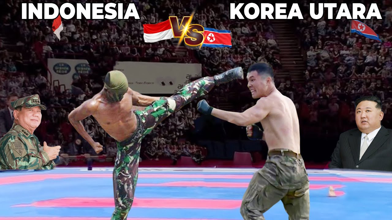 KIM JONG UN KAGUM MELIHAT PRAJURIT TNI! Lihatlah Pertarungan Tentara Indonesia vs Korea Utara