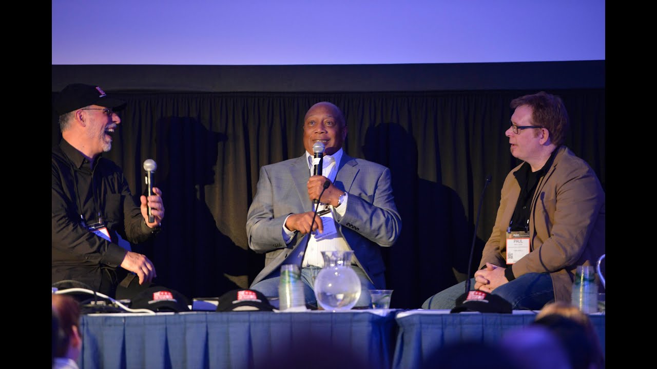 BILLY COBHAM - Legendary drummer with Dom Famularo and Paul Quin at  NAMM 2015