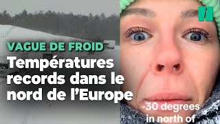 Une vague de froid polaire frappe le nord de l’Europe et explose les records de températures