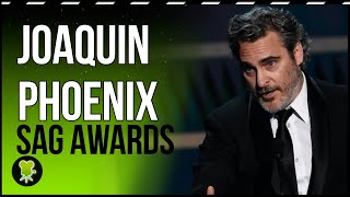 Joaquin Phoenix dedica su premio SAG por 'Joker' a Heath Ledger y homenajea a sus compañeros