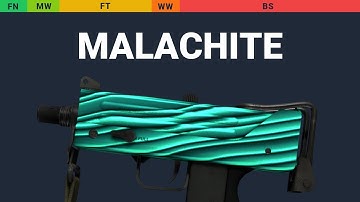 MAC-10 Malachite - Skin Float And Wear Preview