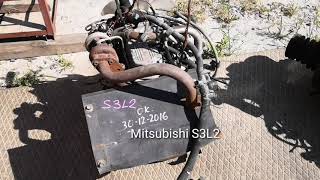 Двигатель Mitsubishi K4C  на японский минитрактор  Mitsubishi D2350.
