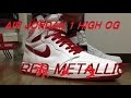 NIKE AIR JORDAN 1 RETRO HIGH OG "Red Metallic / 赤メタ" review & on feet!!