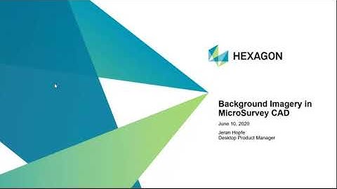 Background Imagery in MicroSurvey CAD