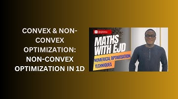 13. Non-Convex Optimization in 1D