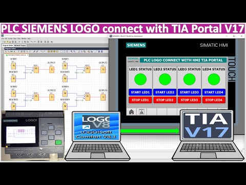 PLC SIEMENS LOGO connect with TIA Portal V17