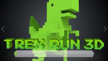 Playing Google Easter eggs (3D dinosaur game)