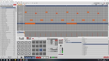 playing with MPC Essentials (AKAI MPD2)