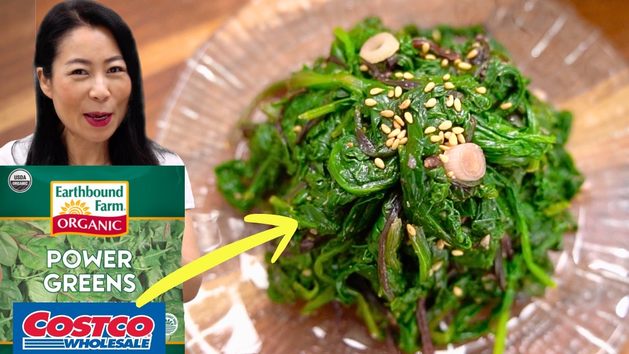 Stop Wasting Costco Power Greens: Easy Korean Vegetable Side Dish (Healthy Recipe) 코스트코 파워그린 나물