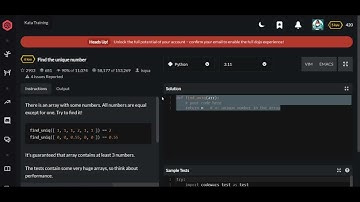 Codewars | Find the unique number | Python 6 kyu